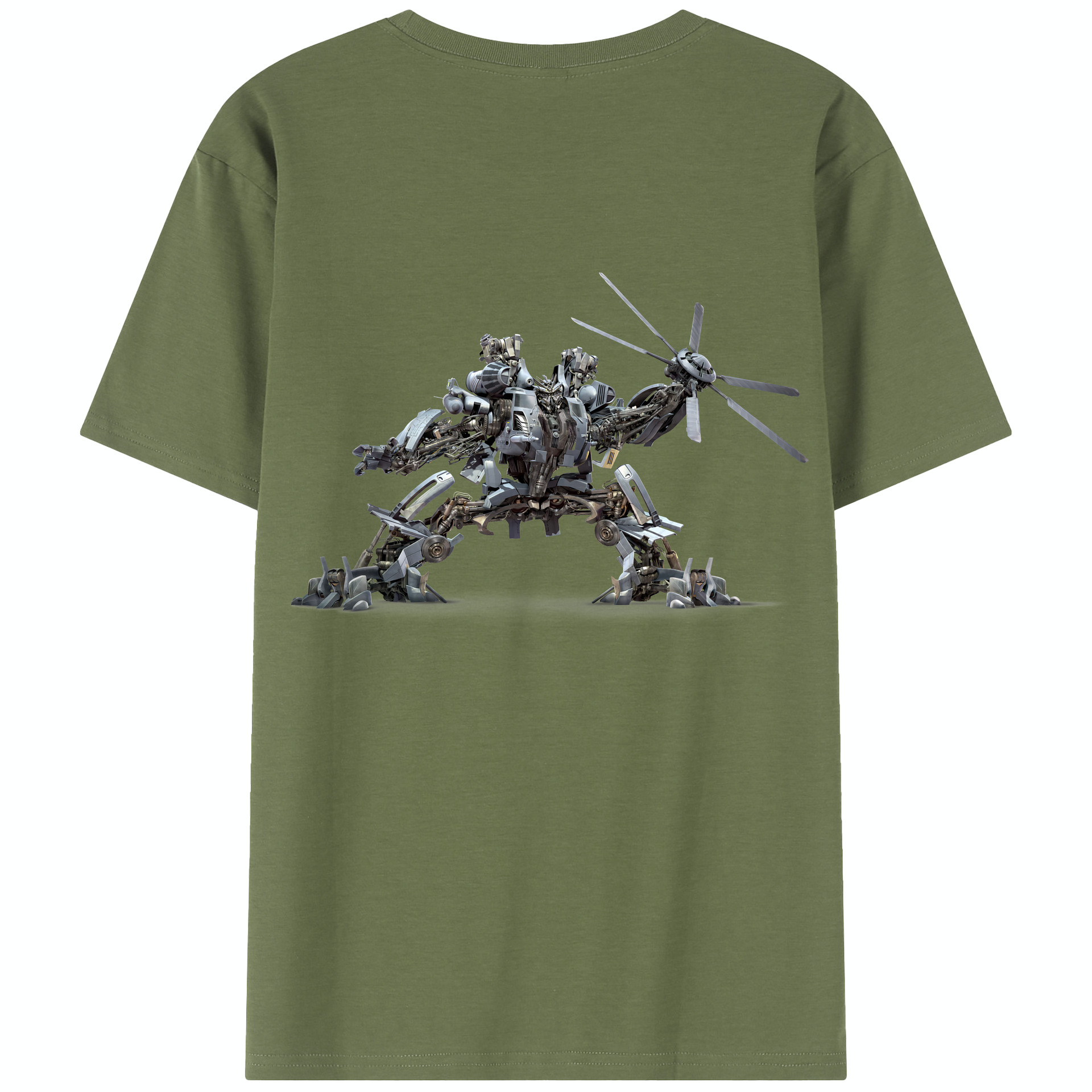 （画像用） Transformers トランスフォーマー 綿100％半袖Tシャツ（背面プリント）